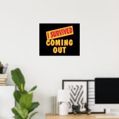 IK HEB MIJN COMING OUT OVERLEEFD POSTER (Thuiskantoor)