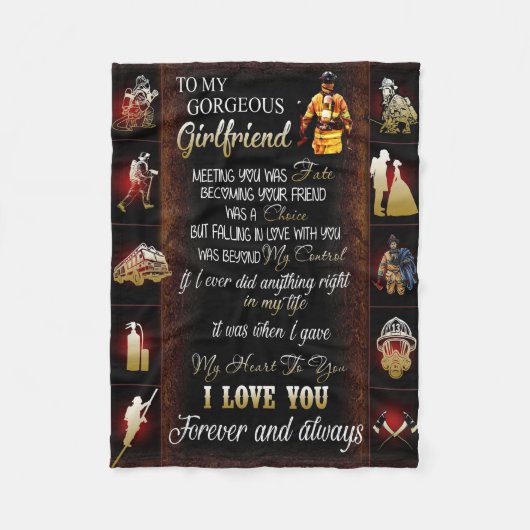 Ik heb mijn controle in mijn reddingsbrandweerman. fleece deken (Voorkant)