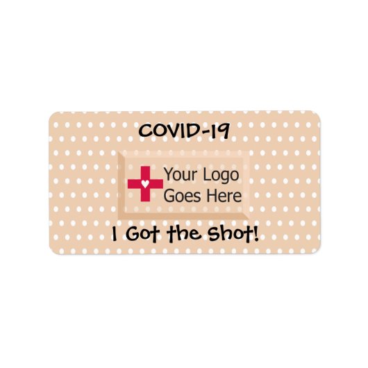 Ik heb mijn COVID-19-foto's bandage-label. Etiket (Voorkant)