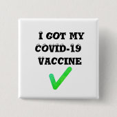 Ik heb mijn COVID-19 vaccin. Button (Voorkant)