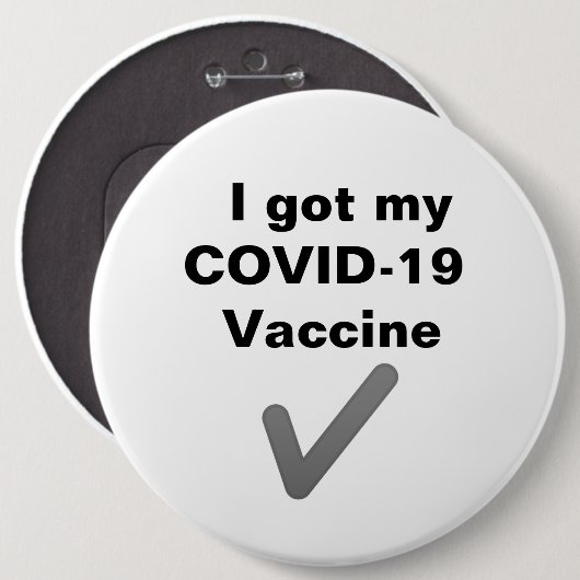 Ik heb mijn COVID-19 vaccin. Button (Voorkant /achterkant)