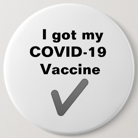 Ik heb mijn COVID-19 vaccin. Button (Voorkant)