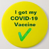 Ik heb mijn COVID-19 vaccin. Button (Voorkant)