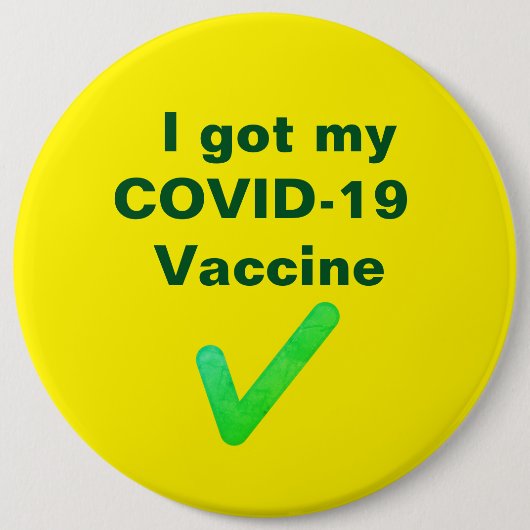 Ik heb mijn COVID-19 vaccin. Button (Voorkant)