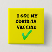 Ik heb mijn COVID-19 vaccin. Button (Voorkant)