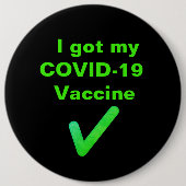 Ik heb mijn COVID-19 vaccin. Button (Voorkant)