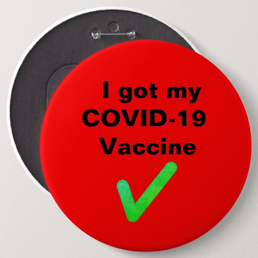 Ik heb mijn COVID-19 vaccin. Button (Voorkant /achterkant)