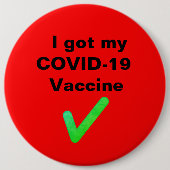 Ik heb mijn COVID-19 vaccin. Button (Voorkant)