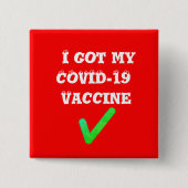 Ik heb mijn COVID-19 vaccin. Button (Voorkant)