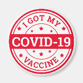 Ik heb mijn Covid-19 vaccin Magneet (Voorkant)