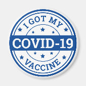 Ik heb mijn Covid-19 vaccin Magneet (Voorkant)