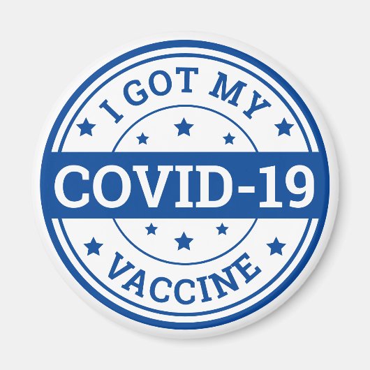 Ik heb mijn Covid-19 vaccin Magneet (Voorkant)