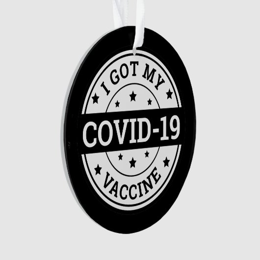 Ik heb mijn Covid-19 vaccin Ornament (voorkant)