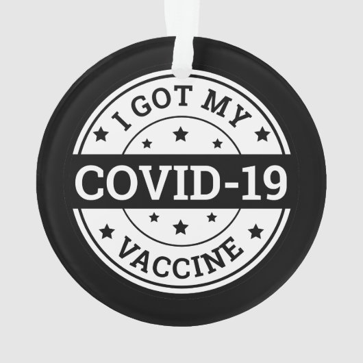 Ik heb mijn Covid-19 vaccin Ornament (achterkant)