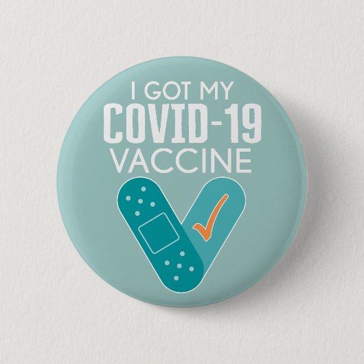 Ik heb mijn Covid-19 vaccin Ronde Button 5,7 Cm (Voorkant)