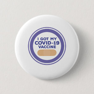 Ik heb mijn Covid-19 vaccin Ronde Button 5,7 Cm