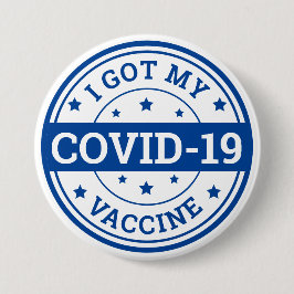 Ik heb mijn Covid-19 vaccin Ronde Button 7,6 Cm