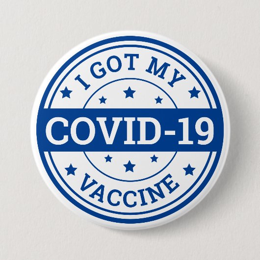 Ik heb mijn Covid-19-vaccinatie gehad Ronde Button 7,6 Cm (Voorkant)
