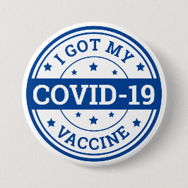 Ik heb mijn Covid-19-vaccinatie gehad Ronde Button 7,6 Cm