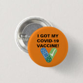 IK HEB MIJN COVID-19 VACCINE BUTTON (Voorkant /achterkant)