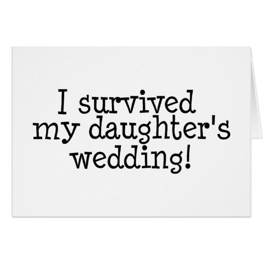 Ik heb mijn Daughters bruiloft overleefd (Voorkant Horizontaal)