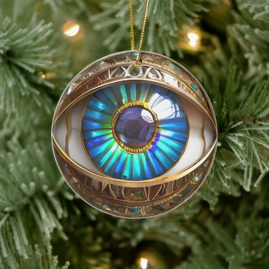 Ik heb mijn derde oog op jou keramisch ornament (Boom)