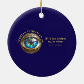 Ik heb mijn derde oog op jou keramisch ornament (Achterkant)