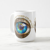 Ik heb mijn derde oog op jou koffiemok (Voorkant links)