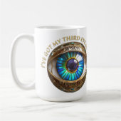 Ik heb mijn derde oog op jou koffiemok (Links)