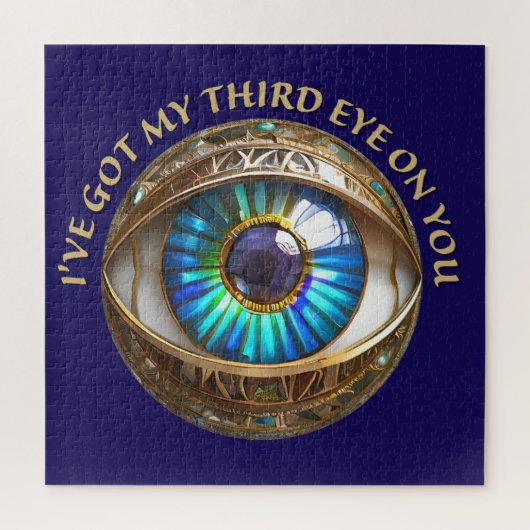 Ik heb mijn derde oog op jou legpuzzel (Verticaal)