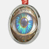 Ik heb mijn derde oog op jou metalen ornament (Links)