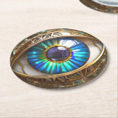 Ik heb mijn derde oog op jou ronde kartonnen onderzetter (Gebogen)