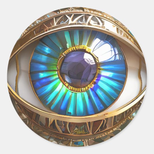 Ik heb mijn derde oog op jou ronde sticker (Voorkant)