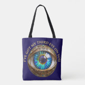 Ik heb mijn derde oog op jou tote bag (Achterkant)