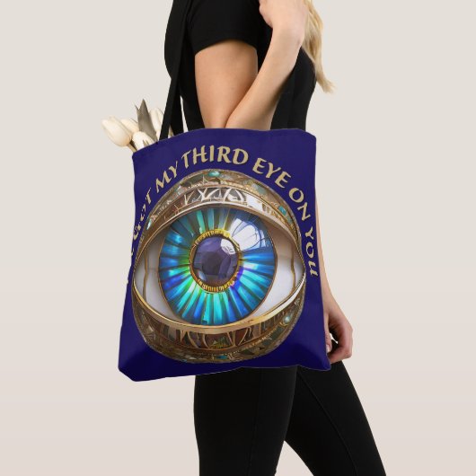 Ik heb mijn derde oog op jou tote bag (Dichtbij)