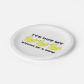 Ik heb mijn eenden in een rij gefeliciteerde Borde Papieren Bordje (Gekanteld)