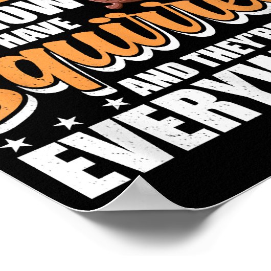 Ik heb mijn eenden niet op een rij, ik heb eekhoor poster (Hoek)