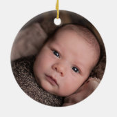 Ik heb mijn eerste kerst als grootouders persoonli keramisch ornament (Achterkant)