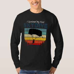 Ik heb mijn eerste parachutesprong overleefd  Para T-shirt