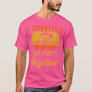 Ik heb mijn eerste skydive parapente overleefd t-shirt