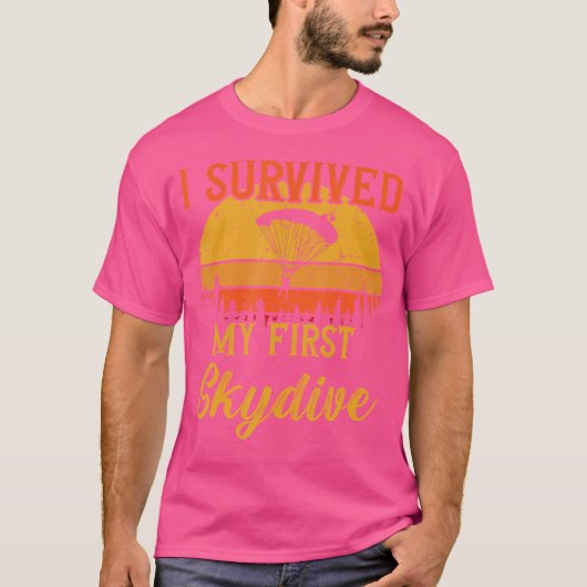 Ik heb mijn eerste skydive parapente overleefd t-shirt (Voorkant)
