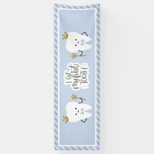 Ik heb mijn Eerste Tand feestdecoratie. Spandoek (Verticaal)