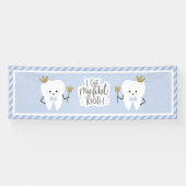 Ik heb mijn Eerste Tand feestdecoratie. Spandoek (Horizontaal)