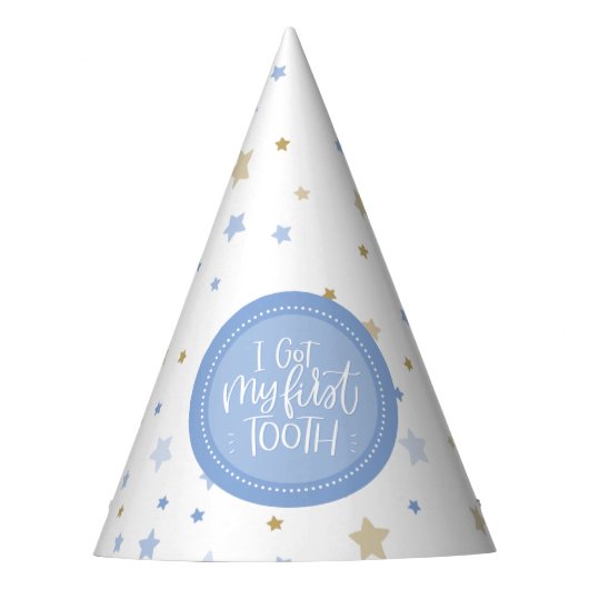 Ik heb mijn eerste tandfeest pet feesthoedjes (Voorkant)