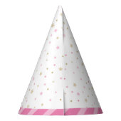 Ik heb mijn eerste tandteken roze feestje Pet Feesthoedjes (Achterkant)