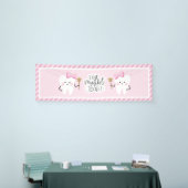 Ik heb mijn eerste Tooth babymeisje feestversierin Spandoek (Beurs)