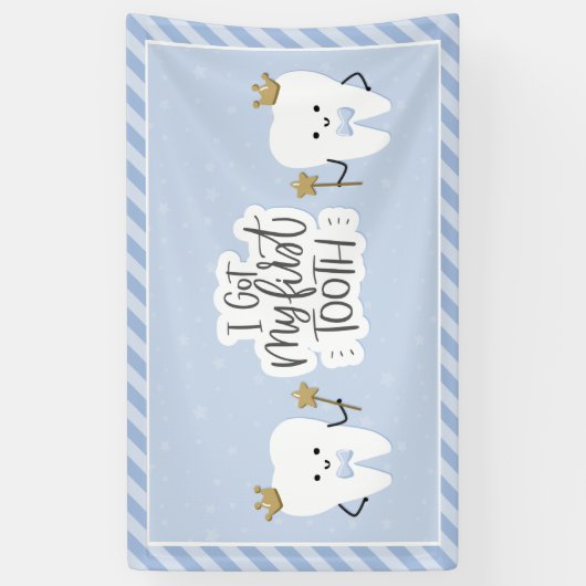 Ik heb mijn eerste Tooth Party banner (Verticaal)