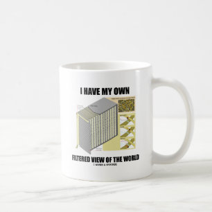 Ik heb mijn eigen gefilterde Uitzicht van de werel Koffiemok