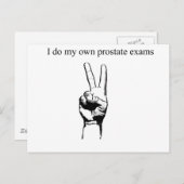 Ik heb mijn eigen prostaatonderzoek gedaan briefkaart (Voorkant / Achterkant)