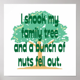 Ik heb mijn familieboom geschoren poster